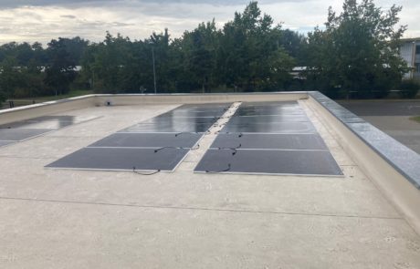 Installation auf Foliendach